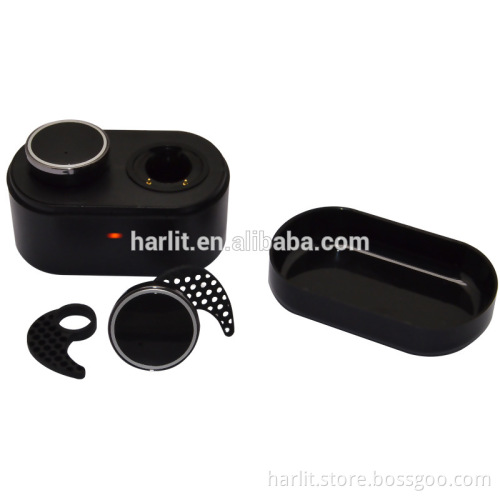 Mini Wireless In-ear Headphones Headset With Mic And Power Bank Charge Case Black